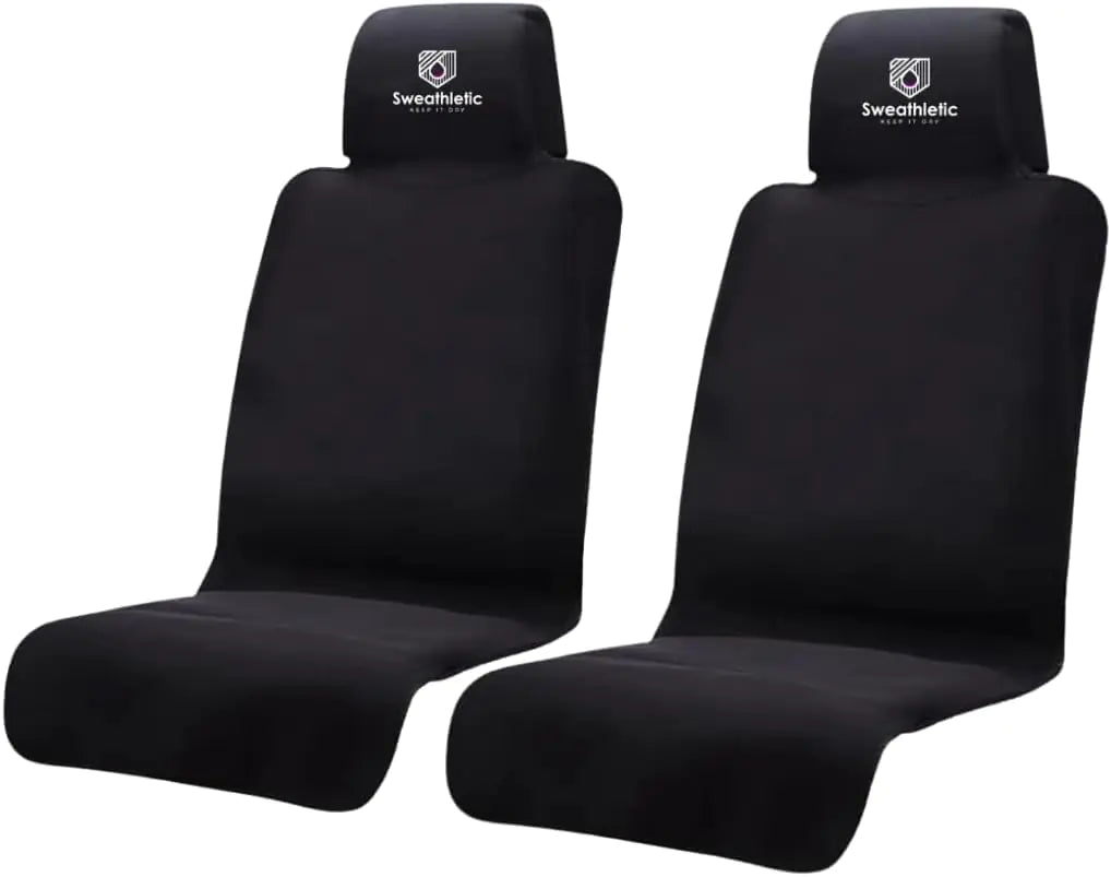 SweatSo Car Seat Protector Waterproof Car Seat Cover - Neoprene Covers Sweat Towels for Gym - Automotive Covers & Accessories (Pack of 2)